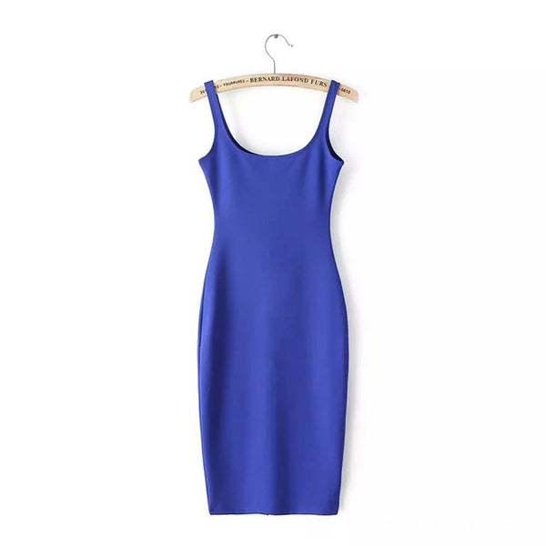 MCCKLE  7 Colour Women Simple Casual Dress Simple Brand Designer Sleeveless American Apparel Summer Style dresses Tango Vestidos