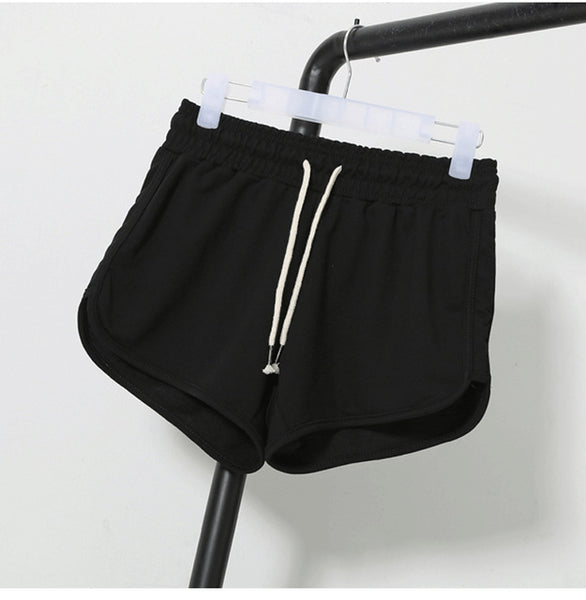 2017 Summer Street Fashion Shorts Women Elastic Waist Short Pants Women All-match Loose Solid Soft Cotton Casual Short Femme