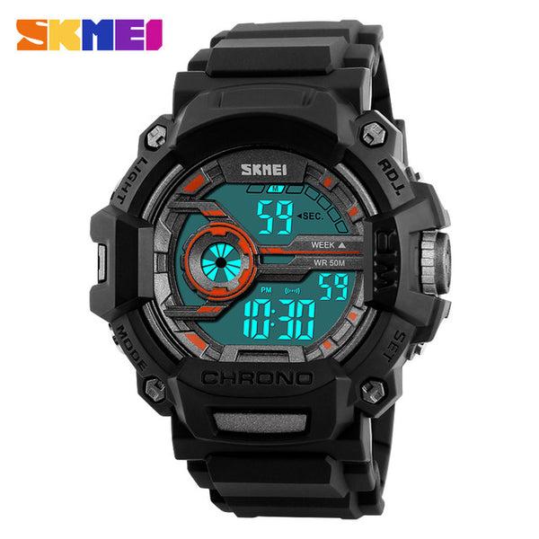 Luxury Brand SKMEI Waterproof Digital Watch Men Military Sports Watches Fashion Casual Men's Student Swim Dress LED Wristwatches