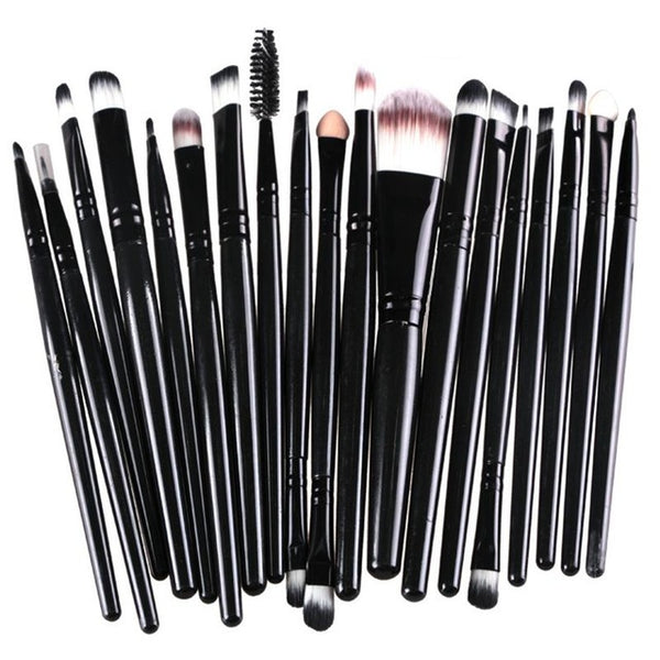 20pcs Eye Makeup Brushes Set Eyeshadow Blending Brush Powder Foundation Eyeshadading Eyebrow Lip Eyeliner Brush Cosmetic Tool