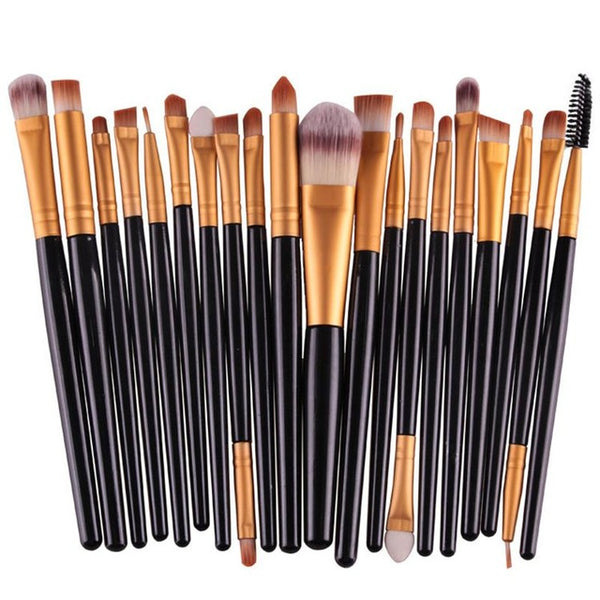 20pcs Eye Makeup Brushes Set Eyeshadow Blending Brush Powder Foundation Eyeshadading Eyebrow Lip Eyeliner Brush Cosmetic Tool