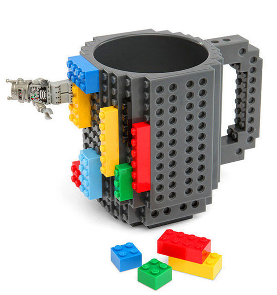 Drinkware Building Blocks Mugs DIY Block Puzzle Mug 12oz 1Piece Build-On Brick creative Mug Type Coffee Cup Free Shipping