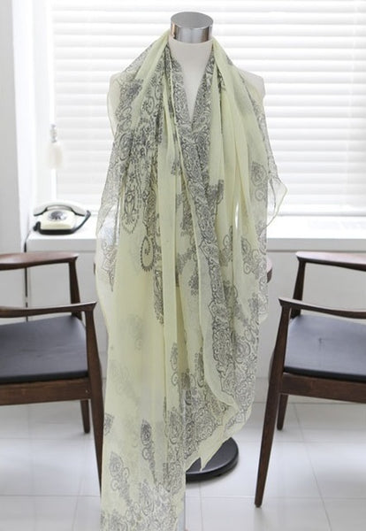 2015 160*70cm High quality Blue and White Porcelain Style Thin Section the Silk Floss Women Scarf Shawl