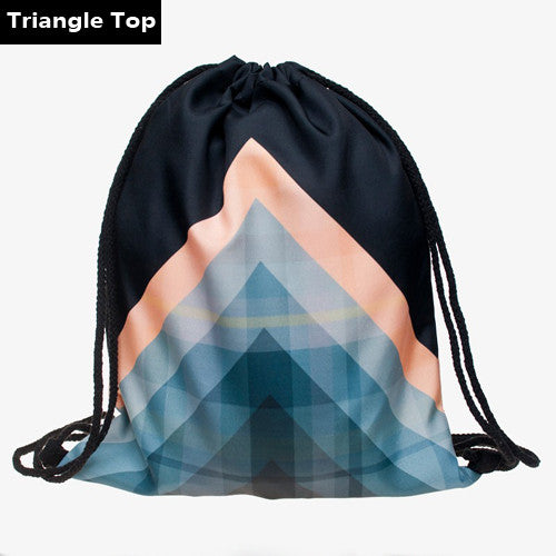 2016 new fashion Women Emoji Backpack 3D printing travel softback  women mochila drawstring bag mens backpacks