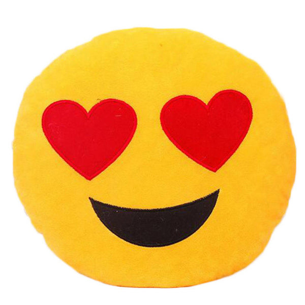 BeddingOutlet Cute Emoji Cushion Home Smiley Face Pillow Stuffed Toy Soft Plush 32cmx32cm Best Sell