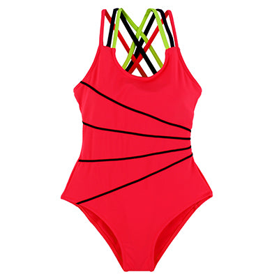 Andzhelika 2017 Swimsuit Girls One Piece Swimwear Solid Bandage Bodysuit Children Beachwear Sports Swim Suit Bathing Suit AK8675