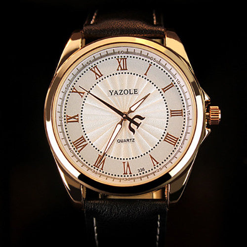YAZOLE Quartz Watch Men Top Brand Luxury Famous 2016 Wristwatch Male Clock Wrist Watch Business Quartz-watch Relogio Masculino