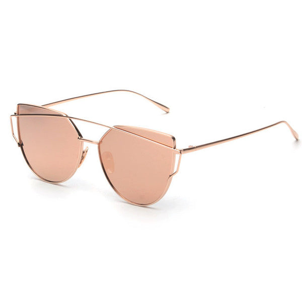 ROYAL GIRL NEW Brand Designer Women Sunglasses Metal Frame Flat Sun glasses Vintage Mirror Shades ss495