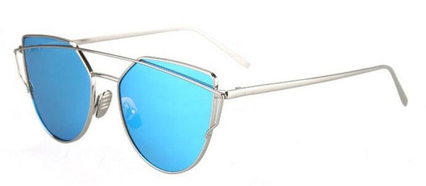 ROYAL GIRL NEW Brand Designer Women Sunglasses Metal Frame Flat Sun glasses Vintage Mirror Shades ss495