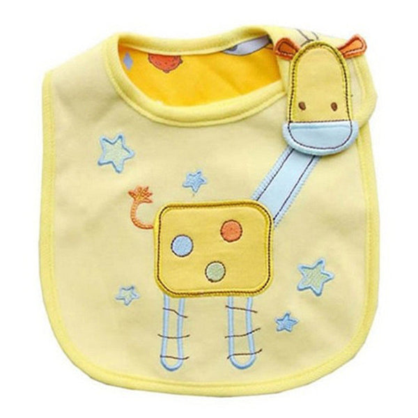 Baby Bibs Cute Cartoon Pattern Toddler Baby Waterproof Saliva Towel Cotton Fit 0-3 Years Old  Infant Burp Cloths Feeding Baby