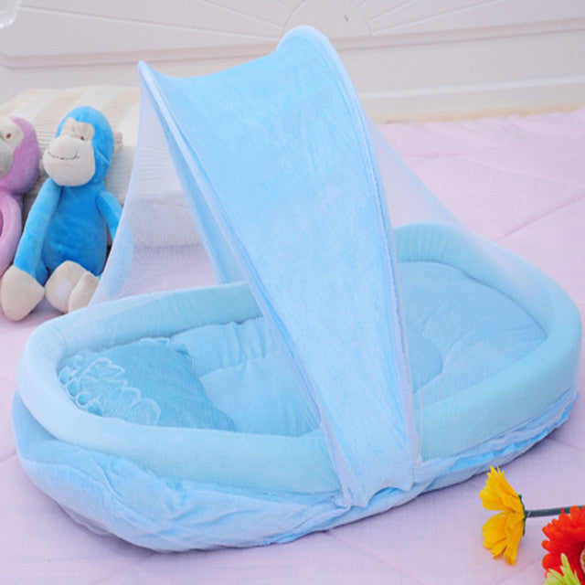 Baby Crib Netting for Newborns Portable Baby Cradle with Pillow Net Bed for Babies Travel Folding Baby Bed Mosquito Net