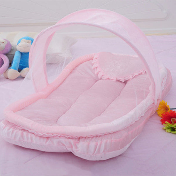 Baby Crib Netting for Newborns Portable Baby Cradle with Pillow Net Bed for Babies Travel Folding Baby Bed Mosquito Net