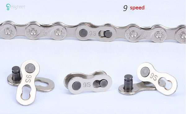 1 pair Bike Chains Mountain Road MTB Bike Chain Connector for 6/7/8/9/10 Speed Quick Link Repair Tool Parts Bicycle Bike Chain