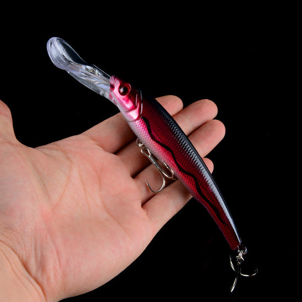 30g 16.5cm Minnow Fishing Lures Japan Deepswim Saltwater Hard Bait 3D Eyes Plastic Crank Bait Swimbait Sinking Wobbler