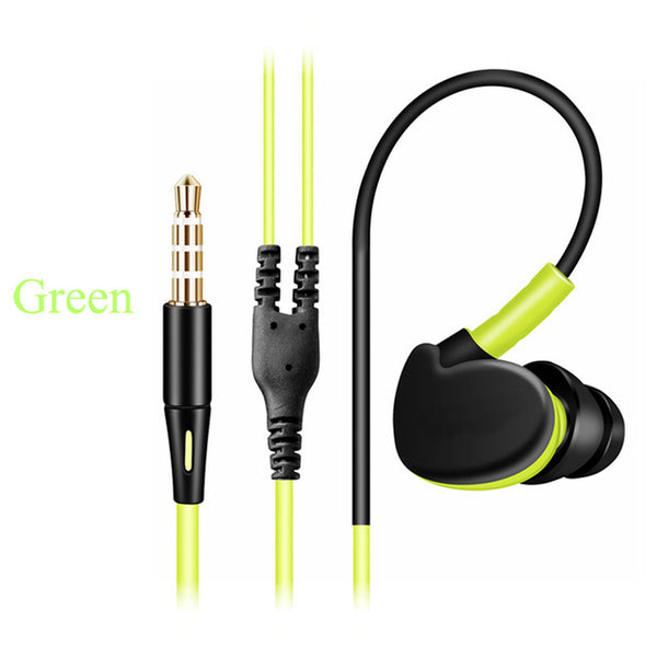 MOONBIFFY Sport Headphones Waterproof Earphones Running Sweatproof Stereo Bass Music Headset With Mic For All Mobile Phone