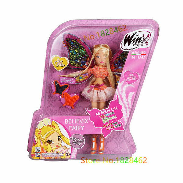 Believix Fairy&Lovix Fairy Winx Club Doll rainbow colorful girl Action Figures Fairy Bloom Dolls with Classic Toys For Girl Gift