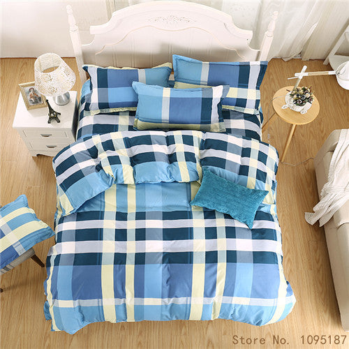 2017 home bedding Duvet cover set super king bedclothes grey flat sheet Adults bedding set 5 size bed linens AB side duvet cover