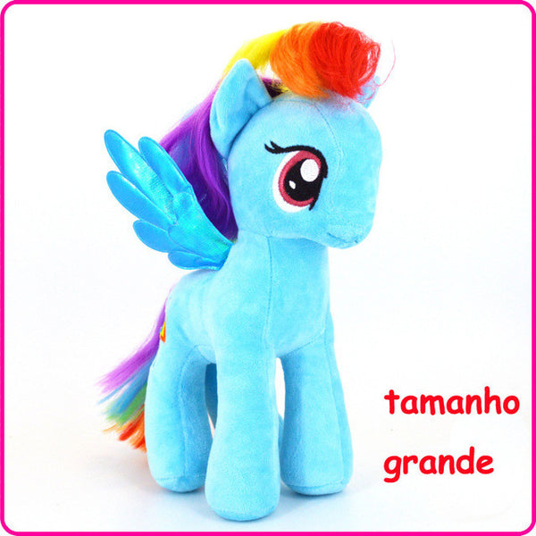 18CM 6 Colors 2016 Fresh Plush Unicorn Horse Stuffed  Animals Toys Baby Infant Girls Toys Birthday Gift Rainbow Dash