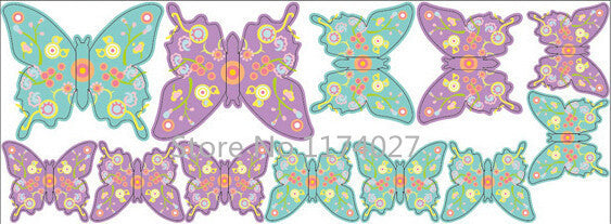 Free shipping 12pcs PVC 3d Butterfly wall decor cute Butterflies wall stickers art Decals home Decoration