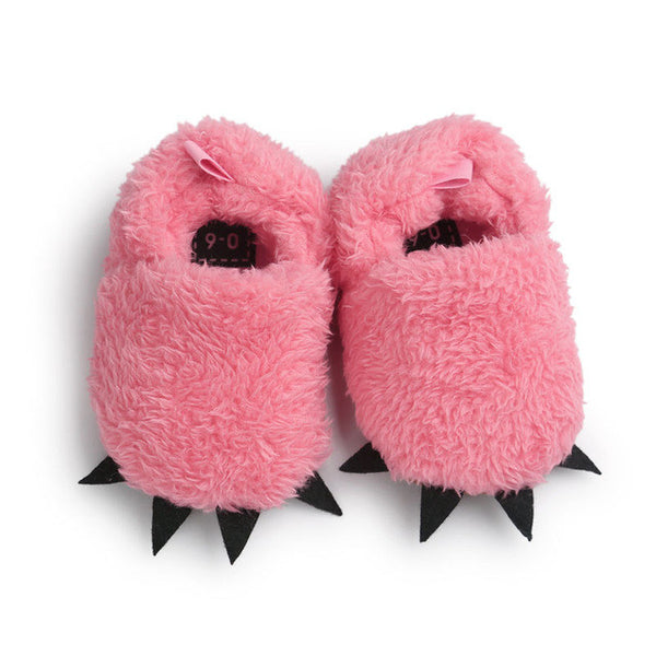 ROMIRUS Cute Modeling Monster Paw Baby Worm Slippers 2016 Winter Baby Shoes First Walkers Photo Props Accessories Baby Clothing
