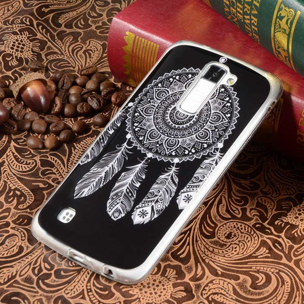 For LG K7 K8 Lte K10 Silicone Case Retro Tribe Cartoon Rubber TPU Case For LG K7 M1/ LG K8 Lte K350/ LG K10 M2 Phone Cases Cover