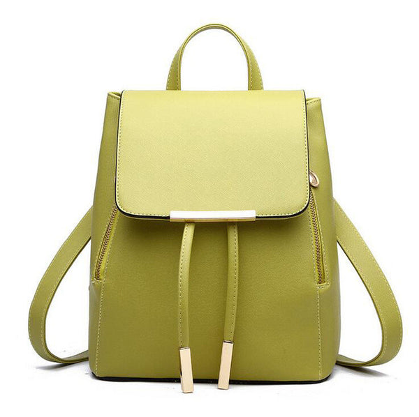 Fashion Women Backpack High Quality PU Leather Mochila Escolar School Bags For Teenagers Girls Top-handle Backpacks  Travel Bags