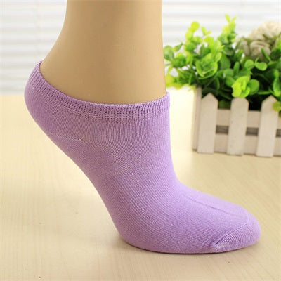 1 Pair of Women Socks Girl Female Lady Short Cotton Socks Candy Color Ankle Boat Low Cut Socks Calcetines Mujer