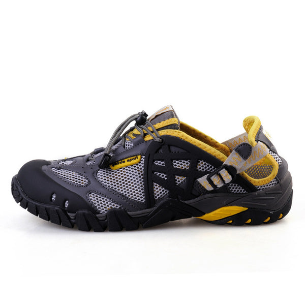 2017 Men Outdoor Sneakers Breathable Hiking Shoes Big Size Men Women Outdoor Hiking Sandals Men Trekking Trail Water Sandals