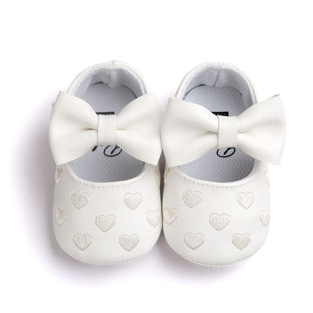 Baby Moccasins Baby First Walkers Soft Bottom Butterfly-knot Baby Shoes Prewalkers Boots for 0-18M Babies