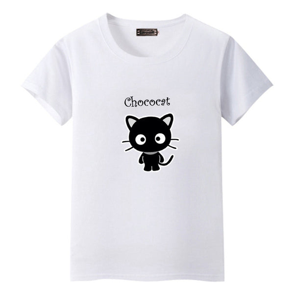 Dandeqi Naughty Black Cat 3D T shirt Women Lovely Shirt Good Quality Comfortable Brand Shirts Soft Tops