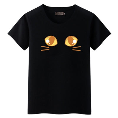 Dandeqi Naughty Black Cat 3D T shirt Women Lovely Shirt Good Quality Comfortable Brand Shirts Soft Tops