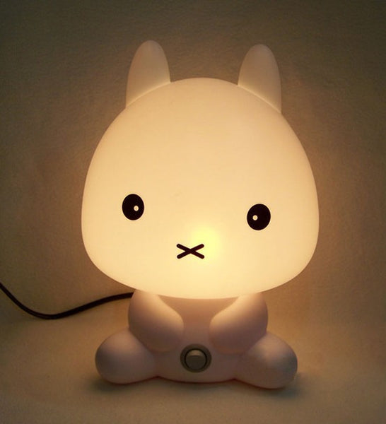 Desk Night Lights Baby Room Panda/Rabbit/Dog/Bear Cartoon Night Light Kids Bed Lamp Sleeping Night Lamp Table Lamp With Bulb