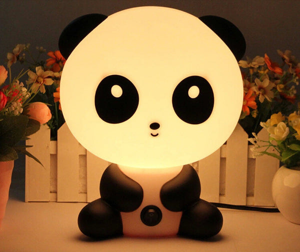 Desk Night Lights Baby Room Panda/Rabbit/Dog/Bear Cartoon Night Light Kids Bed Lamp Sleeping Night Lamp Table Lamp With Bulb