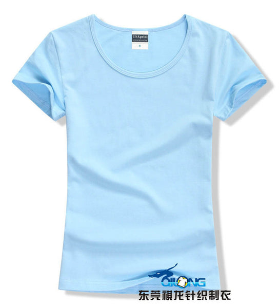 Brand New fashion women t-shirt brand tee tops Short Sleeve Cotton tops for women clothing solid O-neck t shirt ,Free shipping