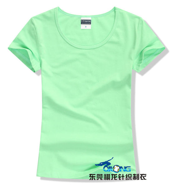 Brand New fashion women t-shirt brand tee tops Short Sleeve Cotton tops for women clothing solid O-neck t shirt ,Free shipping