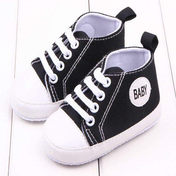Fashion Infant Toddler Newborn Shoes Baby Girl Boy Sports Sneakers Soft Bottom Anti-slip T-tied First Walkers Prewalker
