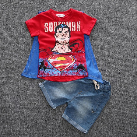 ST154 2015 new fashion boys clothes set kids loose-fitting cotton plaid shirt+ pants+ belt 3 pcs minion kids clothing set retail