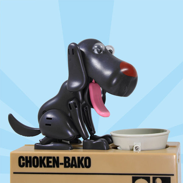 Free Shipping 1Piece Cutest Choken Bako Robotic Dog Bank Doggy Coin Bank Canine Money Box For Dog Lover