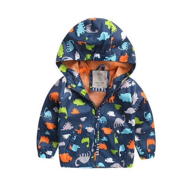 Baby Boy Autum Winter Jackets Long Sleeve Softshell Jacket Kids Active Hooded Coat 2-6 Years