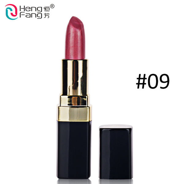 Long-lasting Silky Temptation Lipstick 12 Colors Nutritious Beauty Lips Makeup Brand HengFang 3.5g  #H9291