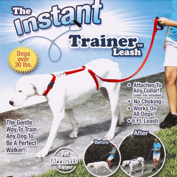 Instant Trainer Dog Leash Trains Dogs 30 Lbs Stop Pulling Tv Dogwalk Hot