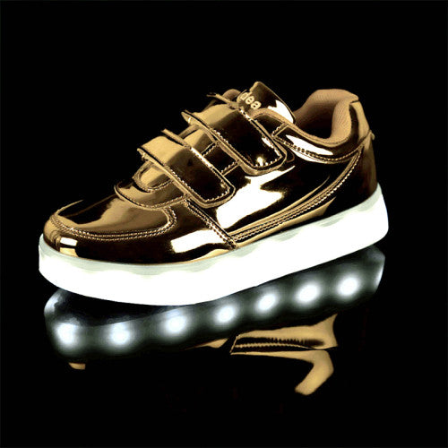 BBX Brand USB Kids LED Shoes Fashion LED Sneakers Children's Breathable Sport Lighted Luminous Boys Girls Shoes Free Shipping