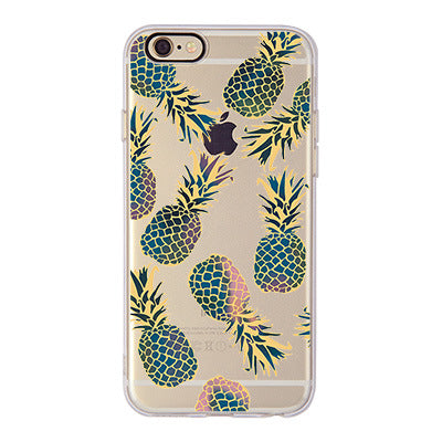 Cherry pineapple Banana leaf Flower Cactus rose peony Case Cover For Apple iphone 6 6s 4.7 / 6 plus 5.5 inch Soft TPU Case Daisy