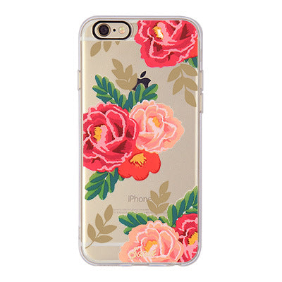 Cherry pineapple Banana leaf Flower Cactus rose peony Case Cover For Apple iphone 6 6s 4.7 / 6 plus 5.5 inch Soft TPU Case Daisy