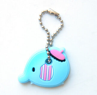 One piece Silicone Key Cover For Women Key Cap Stitch Keychain Cartoon Key Chains Cute Key Holder Gifts fj309 YOUREM