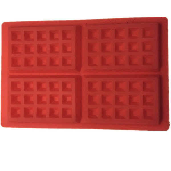 Family Silicone Waffle Mold Maker Pan Microwave Baking Cookie Cake Muffin Bakeware Cooking Tools Kitchen Accessories Supplies