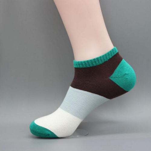 New Arrivals Leisure Cotton Men Socks Good Quality Short Socks Warm Stitching Color Antiskid Invisible Casual Socks Male