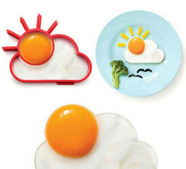Hot Breakfast Silicone Rabbit Owl Skull Smile Fried Egg Omelette Mold Pancake Ring Shaper Cooking Tools Kitchen Gadgets Kid Gift