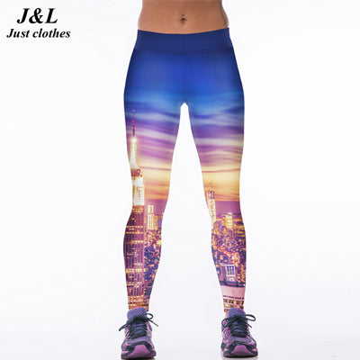 J&L Hot Sales! 3D Print Sporting Leggings Women Skull Girl Birds Printed Fitness Leggings 22 Styles Workout Clothes For Women