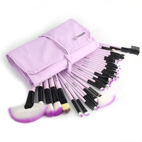 VANDER 32Pcs Set Professional Makeup Brush Foundation Eye Shadows Lipsticks Powder Make Up Brushes Tools w/ Bag pincel maquiagem